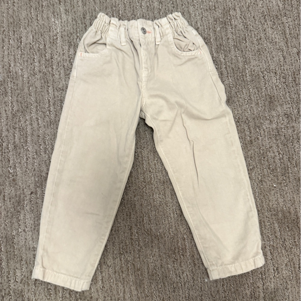 Zara Kids Beige Corduroy Pants